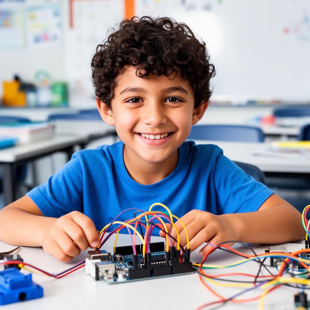 Niño con Arduino